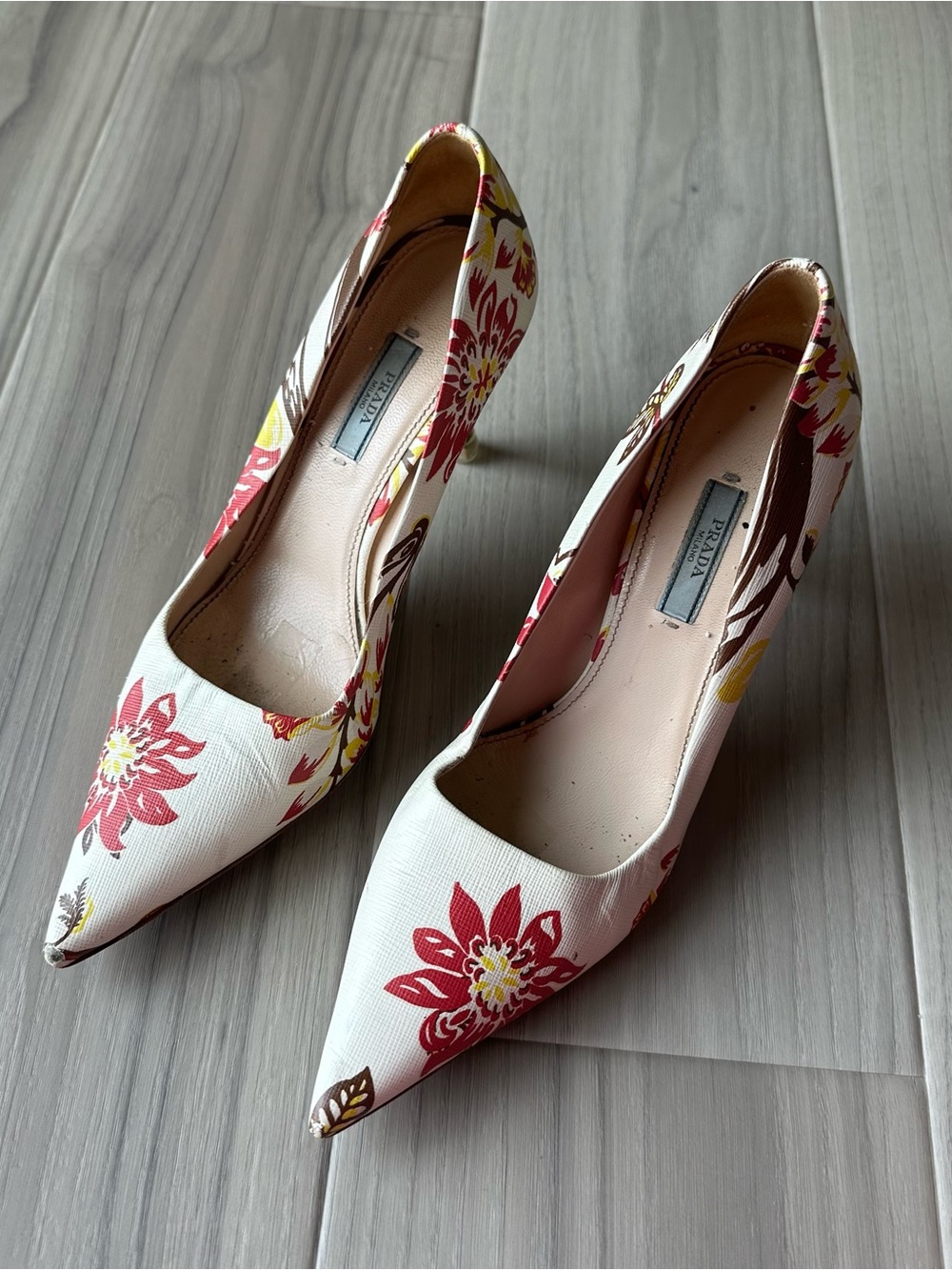 PRADA Floral Pumps